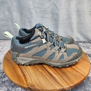 Merrell Alverstone Womens Size 7 Storm Gray Blue Trail Hiking Shoes J52860
